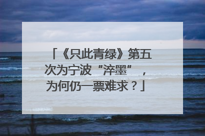 《只此青绿》第五次为宁波“淬墨”，为何仍一票难求？