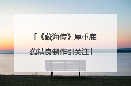 《藏海传》厚重底蕴精良制作引关注