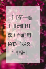 「侨一瞧」非洲日狂欢！他们用色彩“定义”非洲