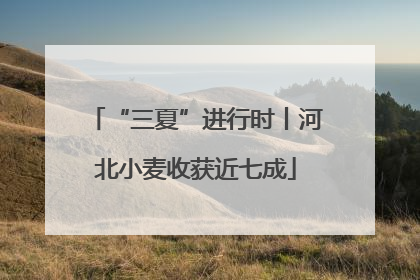 “三夏”进行时丨河北小麦收获近七成