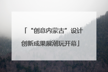 “创意内蒙古”设计创新成果展潮玩开幕