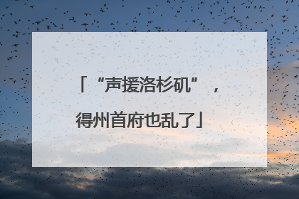 “声援洛杉矶”，得州首府也乱了