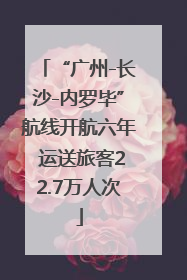 “广州-长沙-内罗毕”航线开航六年 运送旅客22.7万人次