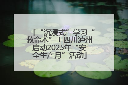“沉浸式”学习“救命术”！四川泸州启动2025年“安全生产月”活动