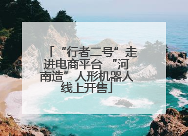 “行者二号”走进电商平台 “河南造”人形机器人线上开售