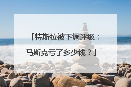 特斯拉被下调评级：马斯克亏了多少钱？