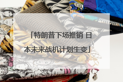 特朗普下场推销 日本未来战机计划生变