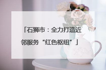 石狮市：全力打造近邻服务“红色枢纽”