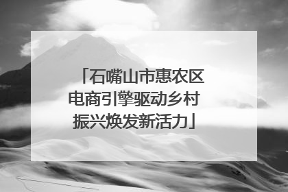 石嘴山市惠农区电商引擎驱动乡村振兴焕发新活力
