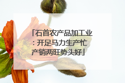 石首农产品加工业：开足马力生产忙 产销两旺势头好