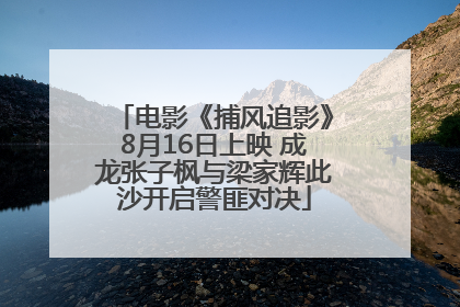 电影《捕风追影》8月16日上映 成龙张子枫与梁家辉此沙开启警匪对决