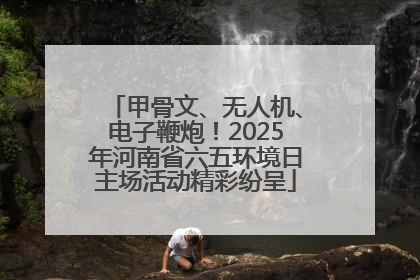 甲骨文、无人机、电子鞭炮！2025年河南省六五环境日主场活动精彩纷呈