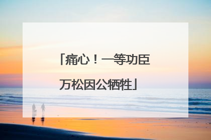 痛心！一等功臣万松因公牺牲