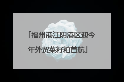 福州港江阴港区迎今年外贸菜籽粕首航