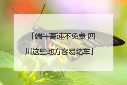端午高速不免费 四川这些地方容易堵车