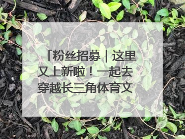 粉丝招募｜这里又上新啦！一起去穿越长三角体育文化时空吧