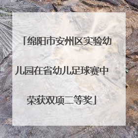 绵阳市安州区实验幼儿园在省幼儿足球赛中荣获双项二等奖