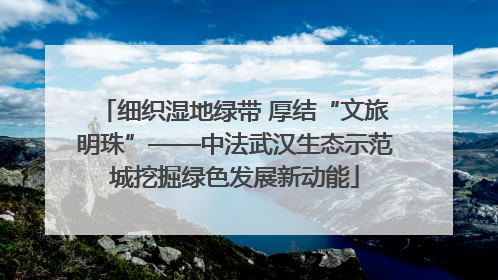 细织湿地绿带 厚结“文旅明珠”——中法武汉生态示范城挖掘绿色发展新动能