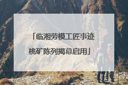 临湘劳模工匠事迹桃矿陈列揭幕启用