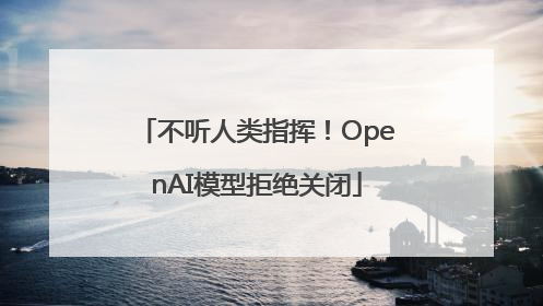 不听人类指挥！OpenAI模型拒绝关闭