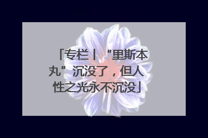 专栏丨“里斯本丸”沉没了，但人性之光永不沉没