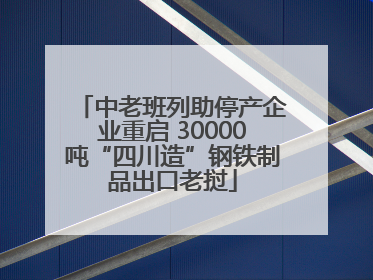 中老班列助停产企业重启 30000吨“四川造”钢铁制品出口老挝