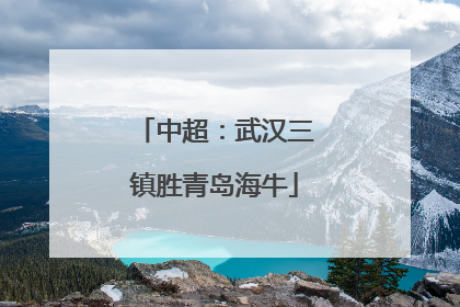 中超：武汉三镇胜青岛海牛