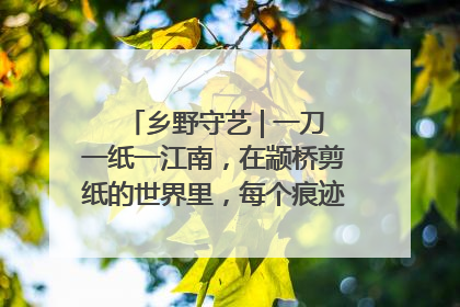 乡野守艺 | 一刀一纸一江南，在颛桥剪纸的世界里，每个痕迹都刻着水乡的柔情
