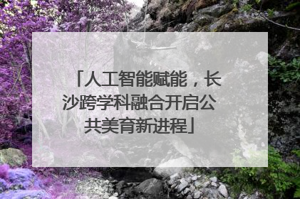 人工智能赋能，长沙跨学科融合开启公共美育新进程
