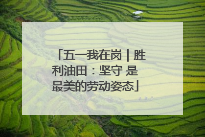 五一我在岗｜胜利油田：坚守 是最美的劳动姿态