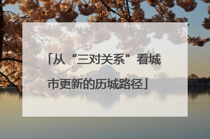从“三对关系”看城市更新的历城路径