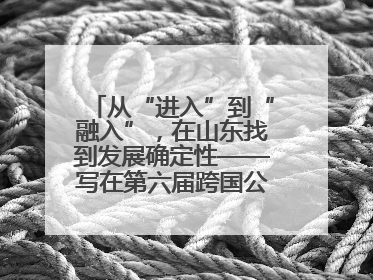 从“进入”到“融入”，在山东找到发展确定性——写在第六届跨国公司领导人青岛峰会开幕之际