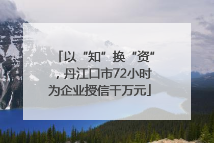以“知”换“资”，丹江口市72小时为企业授信千万元