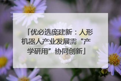优必选庞建新：人形机器人产业发展需“产学研用”协同创新