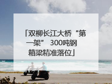 双柳长江大桥“第一架” 300吨钢箱梁精准落位