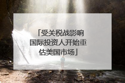 受关税战影响 国际投资人开始重估美国市场