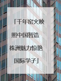 千年窑火映照中国智造 株洲魅力惊艳国际学子