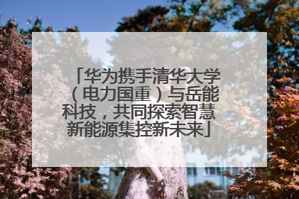 华为携手清华大学（电力国重）与岳能科技，共同探索智慧新能源集控新未来