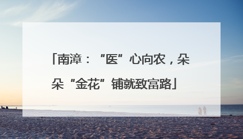 南漳：“医”心向农，朵朵“金花”铺就致富路
