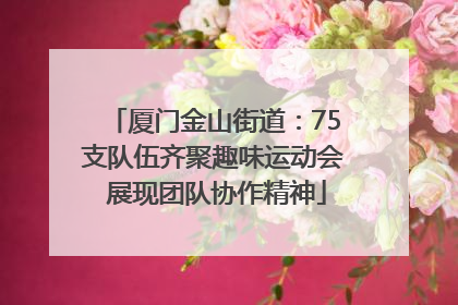 厦门金山街道：75支队伍齐聚趣味运动会 展现团队协作精神