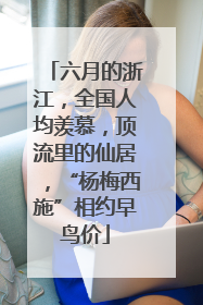六月的浙江，全国人均羡慕，顶流里的仙居，“杨梅西施”相约早鸟价