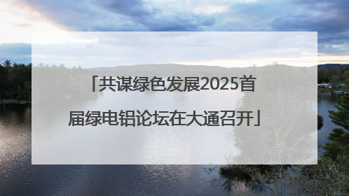 共谋绿色发展2025首届绿电铝论坛在大通召开