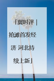 冀时评｜抢滩首发经济 河北持续上新