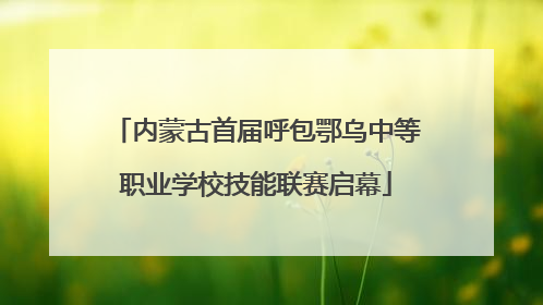 内蒙古首届呼包鄂乌中等职业学校技能联赛启幕