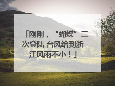 刚刚，“蝴蝶”二次登陆 台风给到浙江风雨不小！
