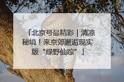 北京号最精彩｜清凉秘境！来京郊邂逅现实版“绿野仙踪”