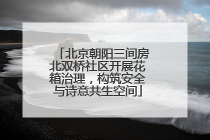 北京朝阳三间房北双桥社区开展花箱治理，构筑安全与诗意共生空间
