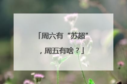 周六有“苏超”，周五有啥？