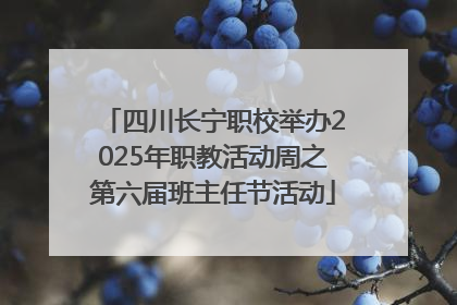四川长宁职校举办2025年职教活动周之第六届班主任节活动