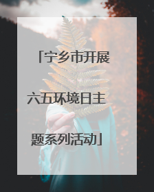 宁乡市开展六五环境日主题系列活动